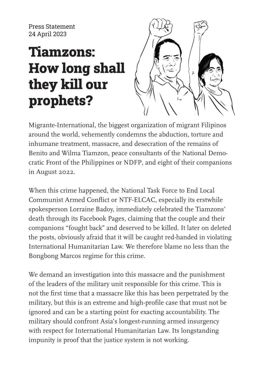 Tiamzons: How long shall they kill our prophets?