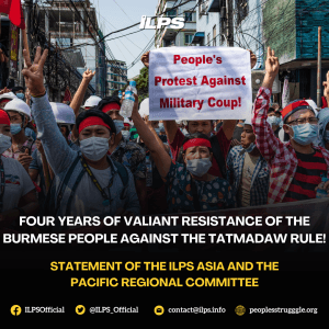 Four years of Valiant Resistance of the Burmese People Against the Tatmadaw Rule!