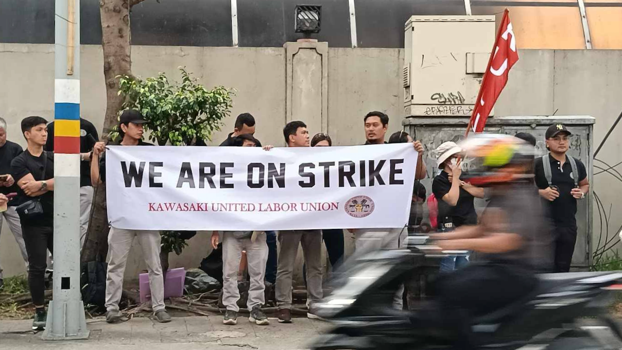 Unang welga sa Kawasaki Motors, ikinasa