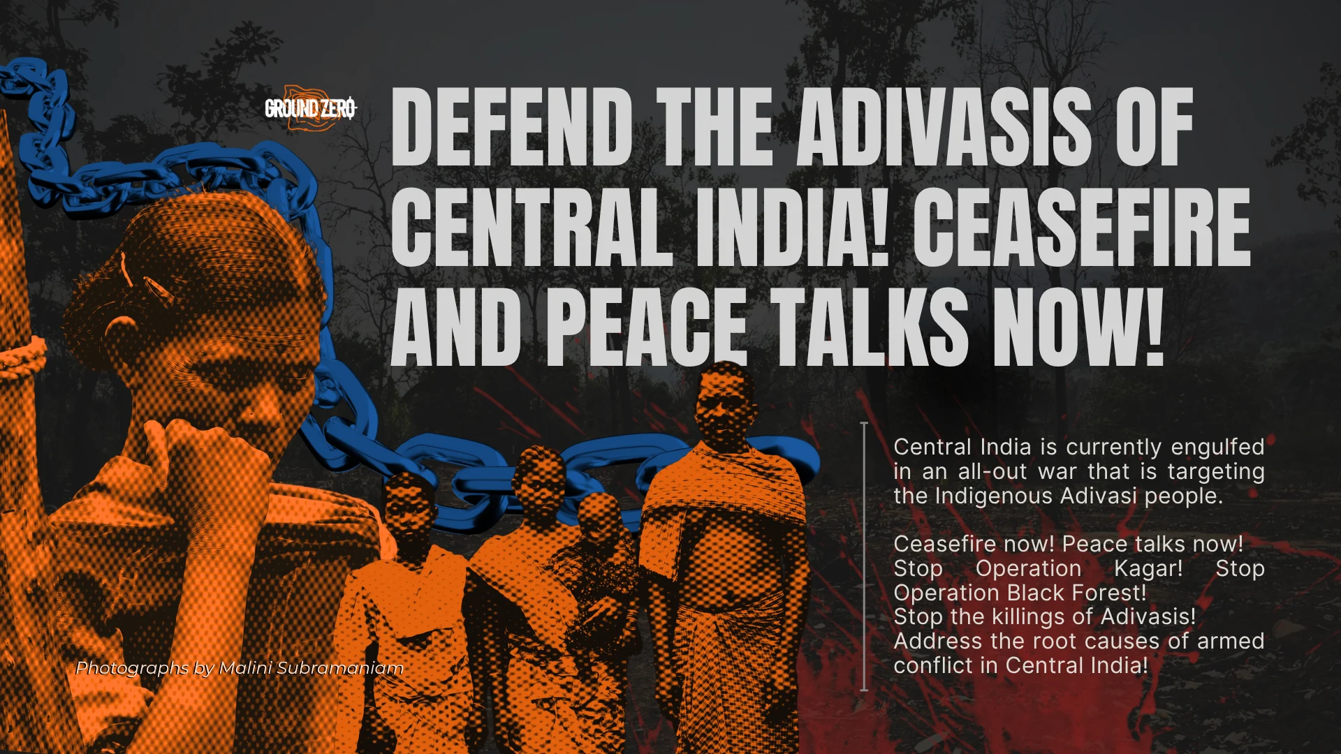 Defend the Adivasis of Central India! Ceasefire and peace talks now!