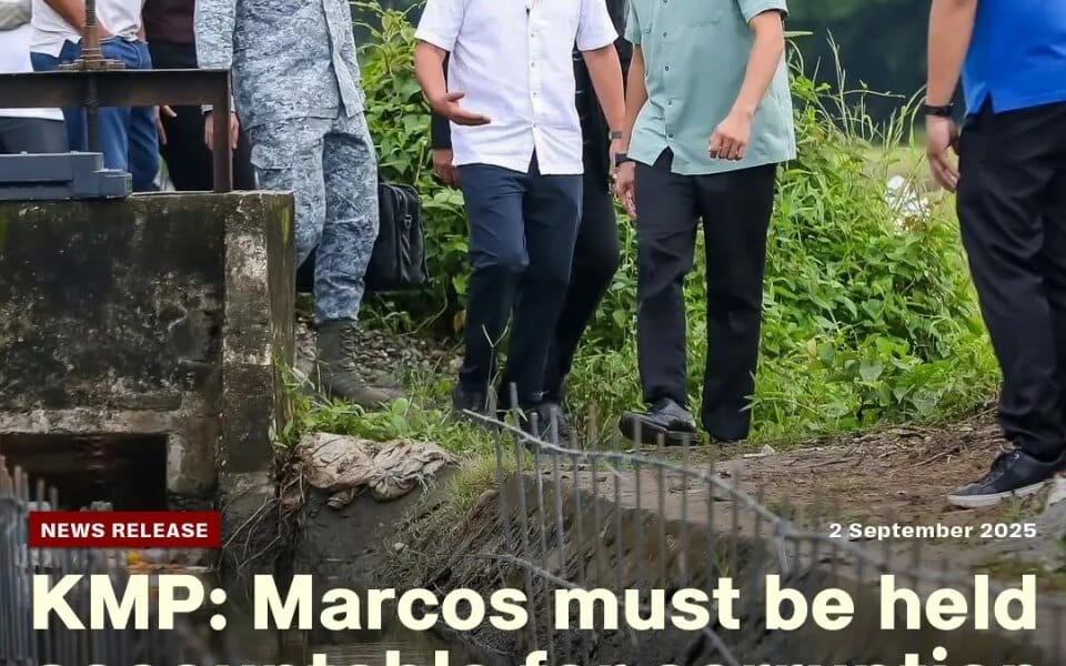 KMP: Marcos must be held accountable for corruption in flood control projects – updates from the peasant movement of the Philippines