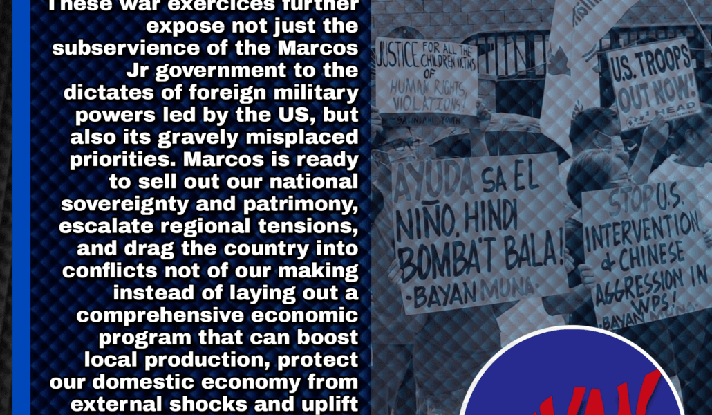From Balikatan to Kasangga, military exercises with US and allies endanger local communities