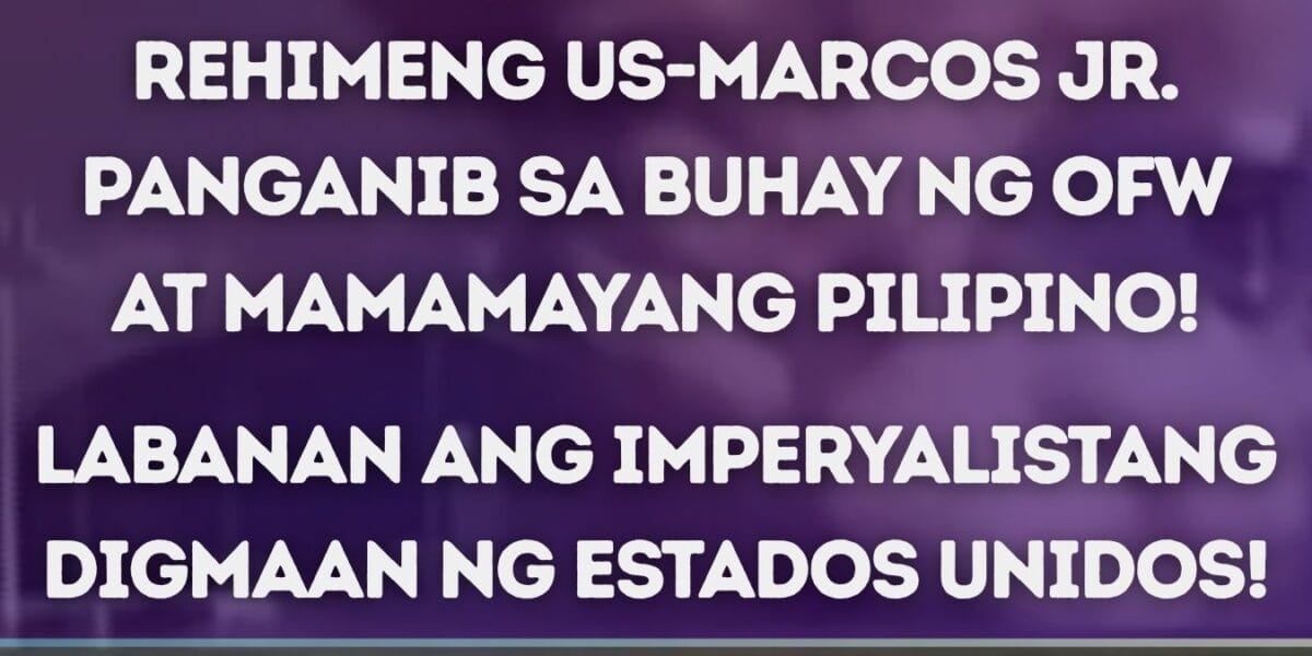 Migrant Workers Group Condemn Intensifying US War of Agression that Wounded 3 OFWs in Kuwait
