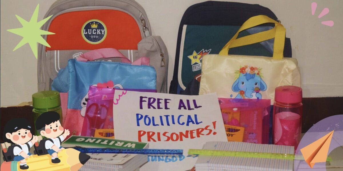 Rights group launches donation drive for children of political prisoners in Eastern Visayas