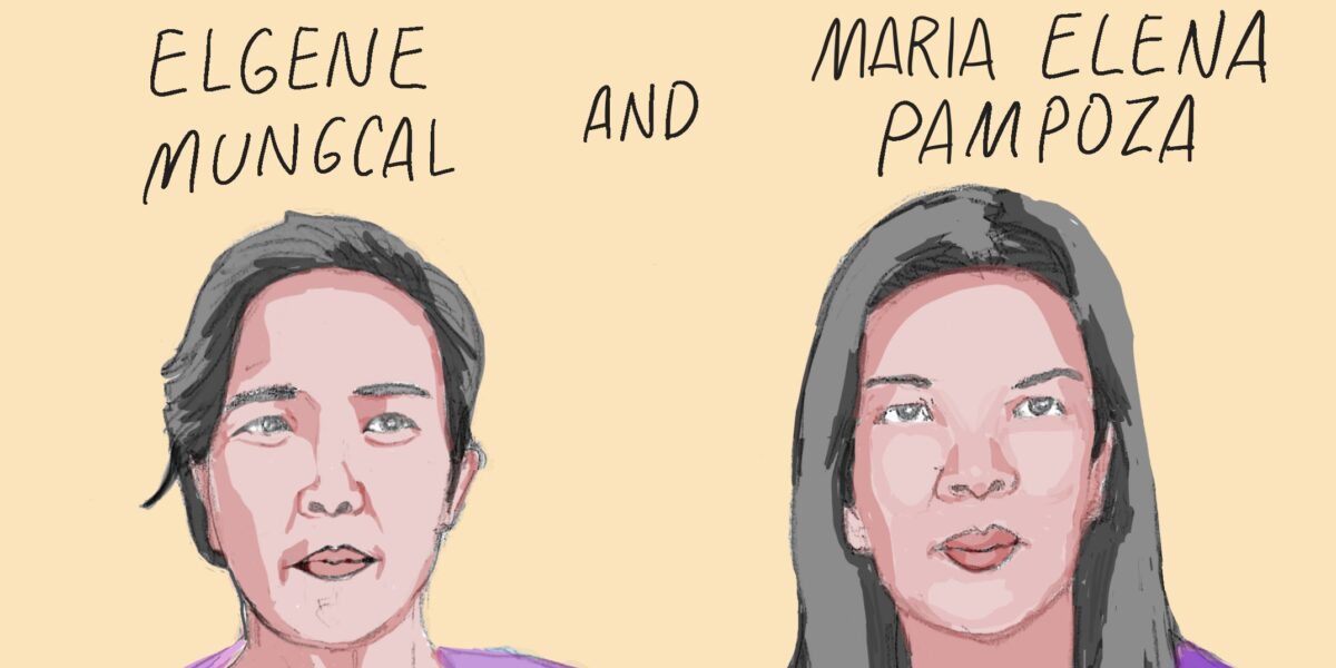 Maria Elena Pampoza and Elgene Mungcal