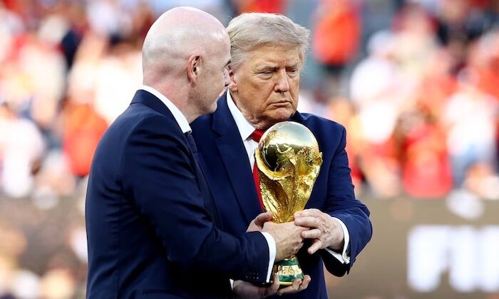 Trump, FIFA chief booed as Spain lifts World Cup trophy