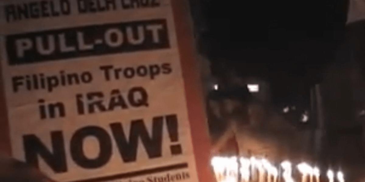 Migrante International @30: Iligtas si Angelo dela Cruz, PH military pull out of Iraq!
