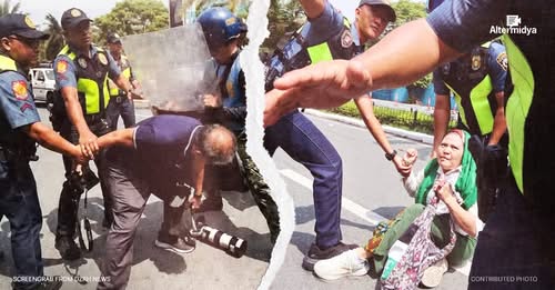 Altermidya denounces PNP’s claim that no journalist was targeted at anti-US protest