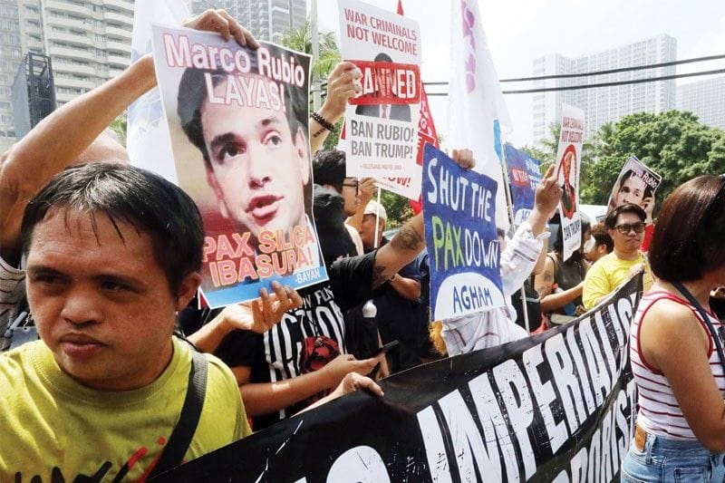 Groups protest Rubio visit in Manila, condemn US-led Pax Silica initiative